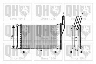 QUINTON HAZELL qhr2023 -  Теплообменник, отопление салона